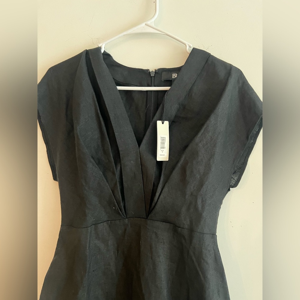 Banana Republic Petite 0P Black V-Neck Sheath Dress NWT - Picture 5 of 8